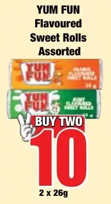 Boxer Superstores YUM FUN Flavoured Sweet Rolls Assorted offer