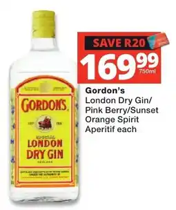 Liquor Shop Gordon's London Dry Gin offer
