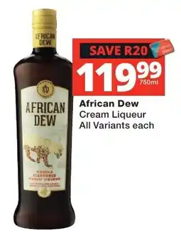Liquor Shop African Dew Cream Liqueur offer