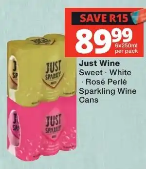 Just Sparkly Sparkling Wine Cans