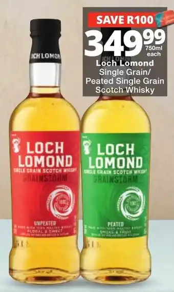 Loch Lomond Single Grain/Peated Single Grain Scotch Whisky