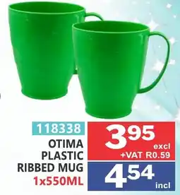 Arrow Cash And Carry OTIMA PLASTIC RIBBED MUG offer