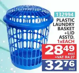 Arrow Cash And Carry PLASTIC LAUNDRY BASKET + LID offer