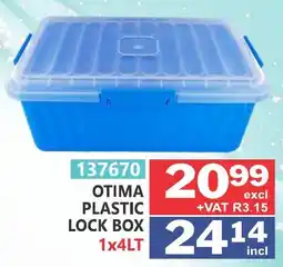 Arrow Cash And Carry OTIMA PLASTIC LOCK BOX offer