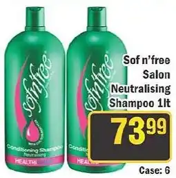 J&E Cash and Carry Sof n'free Salon Neutralising Shampoo offer