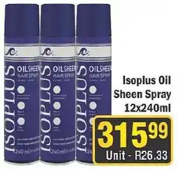 J&E Cash and Carry Isoplus Oil Sheen Spray offer