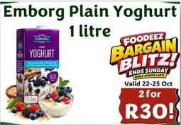 Foodeez Emborg Plain Yoghurt offer