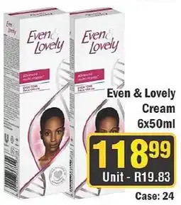 J&E Cash and Carry Even & Lovely Cream offer