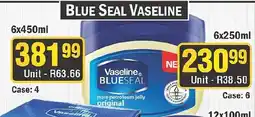 J&E Cash and Carry Vaseline BLUE SEAL offer
