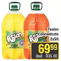 J&E Cash and Carry Fusion Concentrate offer