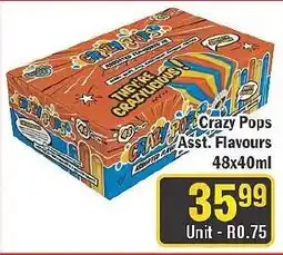 J&E Cash and Carry Crazy Pops Assorted offer