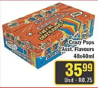 Crazy Pops Assorted
