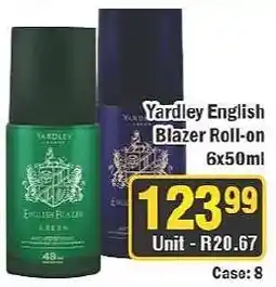 J&E Cash and Carry Yardley English Blazer Roll-on offer