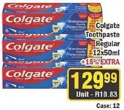 J&E Cash and Carry Colgate Toothpaste Regular offer