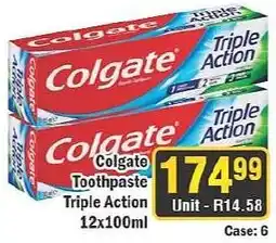 J&E Cash and Carry Colgate Triple Action Toothpaste offer