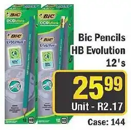 J&E Cash and Carry Bic Pencils HB Evolution 12's offer