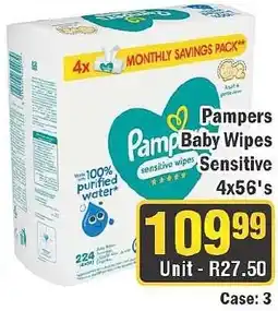 J&E Cash and Carry Pampers Baby Wipes Sensitive offer