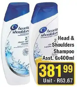 J&E Cash and Carry Head & Shoulders Shampoo offer