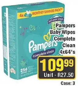 J&E Cash and Carry Pampers Baby Wipes Complete Clean offer