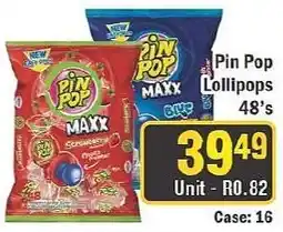 J&E Cash and Carry Pin Pop Lollipops offer