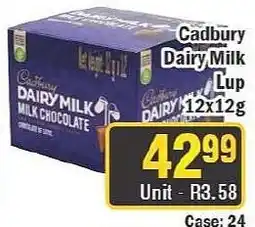 J&E Cash and Carry Cadbury Dairy Milk Lup offer