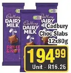 J&E Cash and Carry Cadbury Dairy Milk Choc Slabs offer