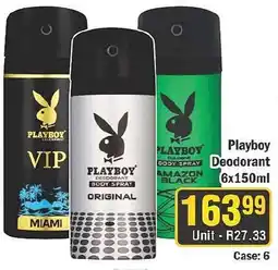 J&E Cash and Carry Playboy Deodorant offer