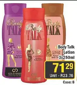 J&E Cash and Carry Body Talk Lotion offer