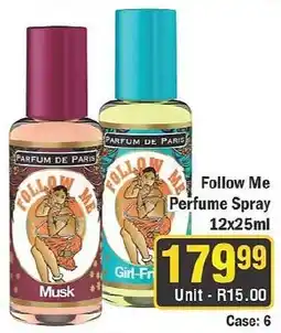 J&E Cash and Carry Follow Me Perfume Spray offer