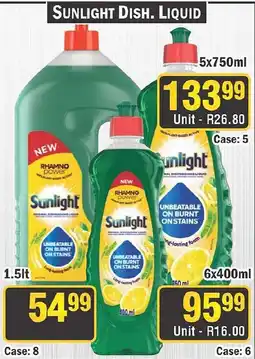 J&E Cash and Carry Sunlight Dish. Liquid offer
