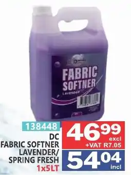 Arrow Cash And Carry DC FABRIC SOFTNER LAVENDER/SPRING FRESH offer