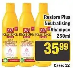 J&E Cash and Carry Restore Plus Neutralising Shampoo offer