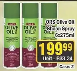 J&E Cash and Carry ORS Olive Oil Sheen Spray offer