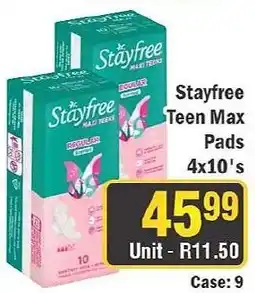 J&E Cash and Carry Stayfree Teen Max Pads offer