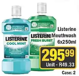 J&E Cash and Carry LISTERINE Mouthwash offer