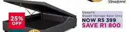 Dial a Bed SleepFit Queen Storage Base Grey offer