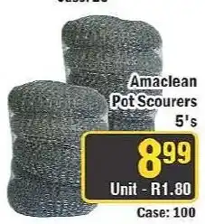 J&E Cash and Carry Amaclean Pot Scourers offer