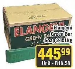 J&E Cash and Carry Elangeni Green Bar Soap offer
