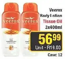 J&E Cash and Carry Veerox Tissue Oil offer