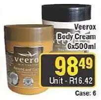 J&E Cash and Carry Veerx Body Cream offer