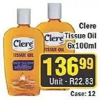 J&E Cash and Carry Clere Tissue Oil offer