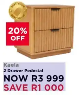 Dial a Bed Kaela 2 Drawer Pedestal offer