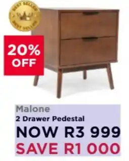 Dial a Bed Malone 2 Drawer Pedestal offer