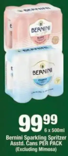 Bernini Sparkling Spritzer Assorted