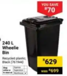 Builders Superstore 240 L Wheelie Bin offer