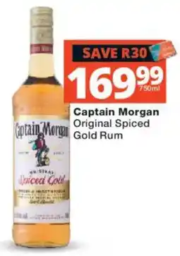 Checkers Liquor Shop Captain Morgan Original Spiced Gold Rum offer