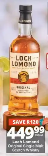 Checkers Liquor Shop Loch Lomond Original Single Malt Scotch Whisky offer