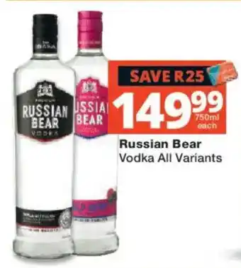 Russian Bear Vodka