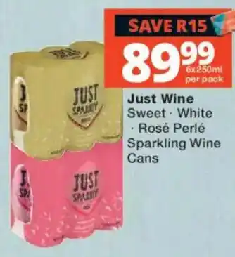 Just Wine Sparkling Wine Cans