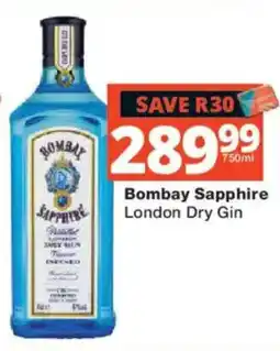 Checkers Liquor Shop Bombay Sapphire London Dry Gin offer